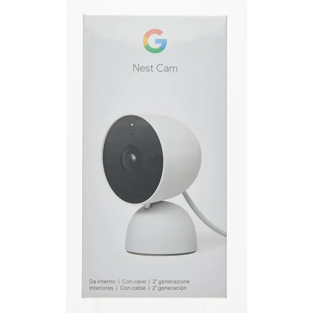 Google Nest Cam with Wired Home Security Camera - White, 5.69 x 6.4 x 9.84 cm, 393 Grams