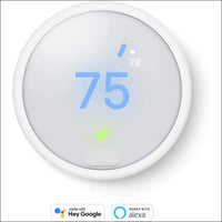 Google Nest Thermostat E - Programmable Smart Thermostat for Home T4000ES - 3rd Generation Nest Thermostat (Frosted White)- Compatible with Alexa Bundle with Nest Temperature...