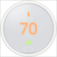 Google Nest Thermostat E - Programmable Smart Thermostat for Home T4000ES - 3rd Generation Nest Thermostat (Frosted White)- Compatible with Alexa Bundle with Nest Temperature...
