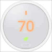 Google Nest Thermostat E - Programmable Smart Thermostat for Home T4000ES - 3rd Generation Nest Thermostat (Frosted White)- Compatible with Alexa Bundle with Nest Temperature...