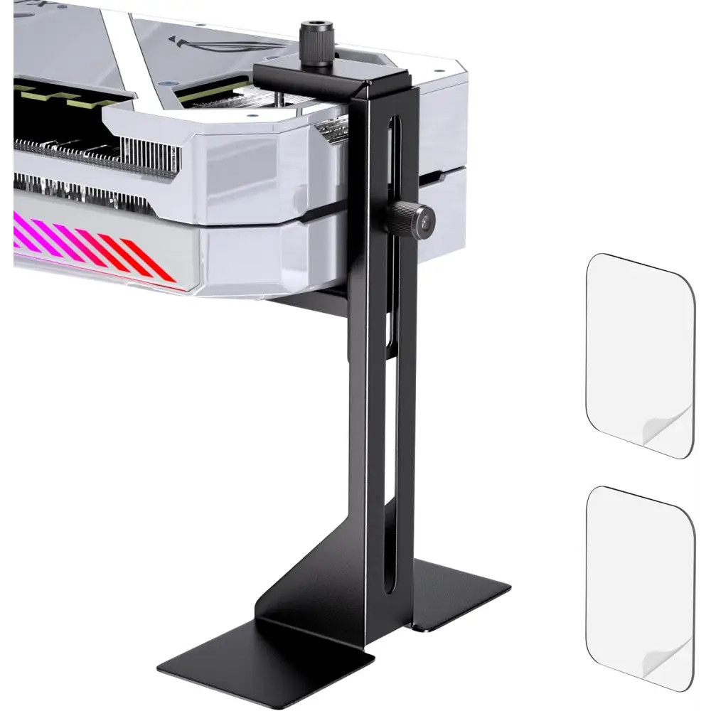 GPU Support Bracket, Graphics Card Support, GPU Brace, Video Card Holder Bracket with Bottom Adhesive, GPU Stand, Adjustable anti Sag GPU Stand 35-120Mm, Support GPU 4090 Thickness Support up to 75Mm