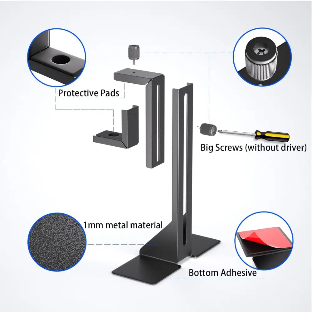 GPU Support Bracket, Graphics Card Support, GPU Brace, Video Card Holder Bracket with Bottom Adhesive, GPU Stand, Adjustable anti Sag GPU Stand 35-120Mm, Support GPU 4090 Thickness Support up to 75Mm