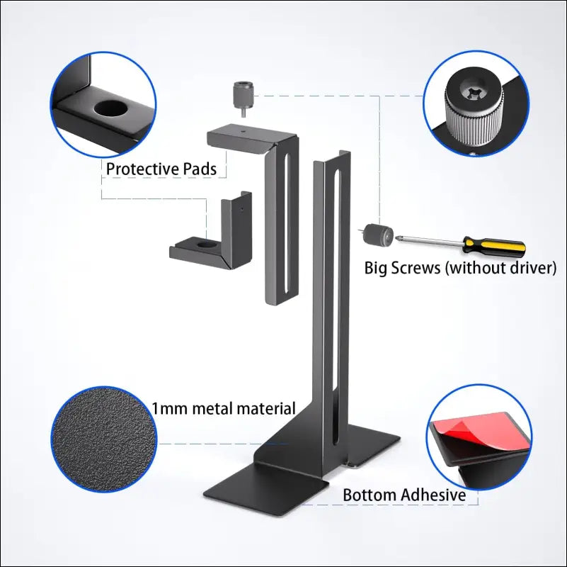 GPU Support Bracket, Graphics Card Support, GPU Brace, Video Card Holder Bracket with Bottom Adhesive, GPU Stand, Adjustable anti Sag GPU Stand 35-120Mm, Support GPU 4090 Thickness Support up to 75Mm