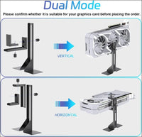 GPU Support Bracket, Graphics Card Support, GPU Brace, Video Card Holder Bracket with Bottom Adhesive, GPU Stand, Adjustable anti Sag GPU Stand 35-120Mm, Support GPU 4090 Thickness Support up to 75Mm