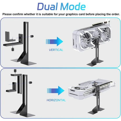 GPU Support Bracket, Graphics Card Support, GPU Brace, Video Card Holder Bracket with Bottom Adhesive, GPU Stand, Adjustable anti Sag GPU Stand 35-120Mm, Support GPU 4090 Thickness Support up to 75Mm