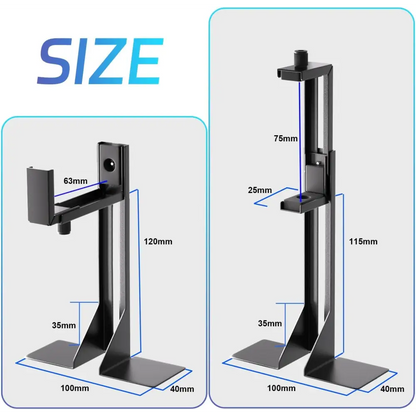 GPU Support Bracket, Graphics Card Support, GPU Brace, Video Card Holder Bracket with Bottom Adhesive, GPU Stand, Adjustable anti Sag GPU Stand 35-120Mm, Support GPU 4090 Thickness Support up to 75Mm