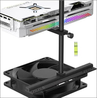 GPU Support Bracket, Graphics Card Support, GPU Bracket Brace, Video Card Sag Holder Bracket, GPU Stand, Adjustable anti Sag GPU Stand for Fan Aluminum 129Mm