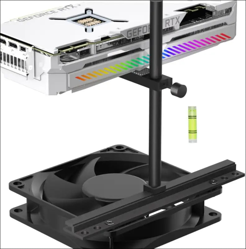 GPU Support Bracket, Graphics Card Support, GPU Bracket Brace, Video Card Sag Holder Bracket, GPU Stand, Adjustable anti Sag GPU Stand for Fan Aluminum 129Mm