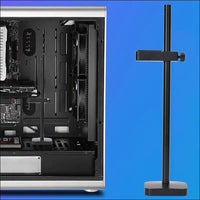 Graphics Card GPU Brace Support, Video Card Sag Holder Bracket, GPU Stand, Anodized Aerospace Aluminum (Black)
