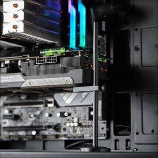 Graphics Card GPU Support Bracket: Adjustable Aluminum anti Sag GPU Bracket Video Card Support GPU Stand Holder GPU Support with Hidden Magnet and Anti-Slip Pad-19Cm
