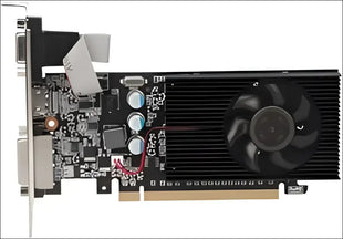 Graphics Card, GT610 2GB DDR3 64 Bit Gaming Graphic Cards with Low Noise, PCI Express X16 Computer Graphic Cards for Desktop, 1000MHZ Core Frequency