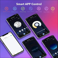 GY Alexa Lamp Smart Bulb GX53, WiFi LED Lamp Compatible with Alexa/Google Home, 8W = 80W, 600lm, RGBCW 3000K-6500K, Dimmable Warm White Cool White and Multicoloured Bulb,...