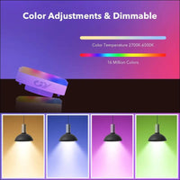 GY Alexa Lamp Smart Bulb GX53, WiFi LED Lamp Compatible with Alexa/Google Home, 8W = 80W, 600lm, RGBCW 3000K-6500K, Dimmable Warm White Cool White and Multicoloured Bulb,...
