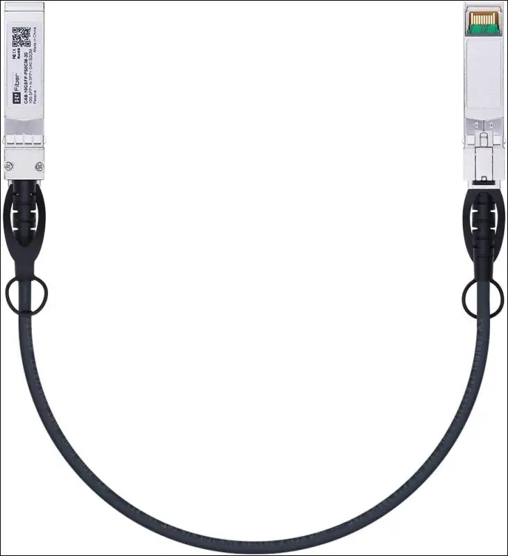H!Fiber SFP + Cable 10G SFP + DAC 0.25M(0.82ft) Passive Direct Attach Copper Twinax Cable for Cisco SFP-H10GB-CU0.25M