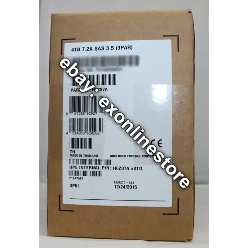 H6Z87A - HP 3PAR StoreServ M6720 4TB 6G 7.2K LFF(3.5-in) SAS Nearline HDD
