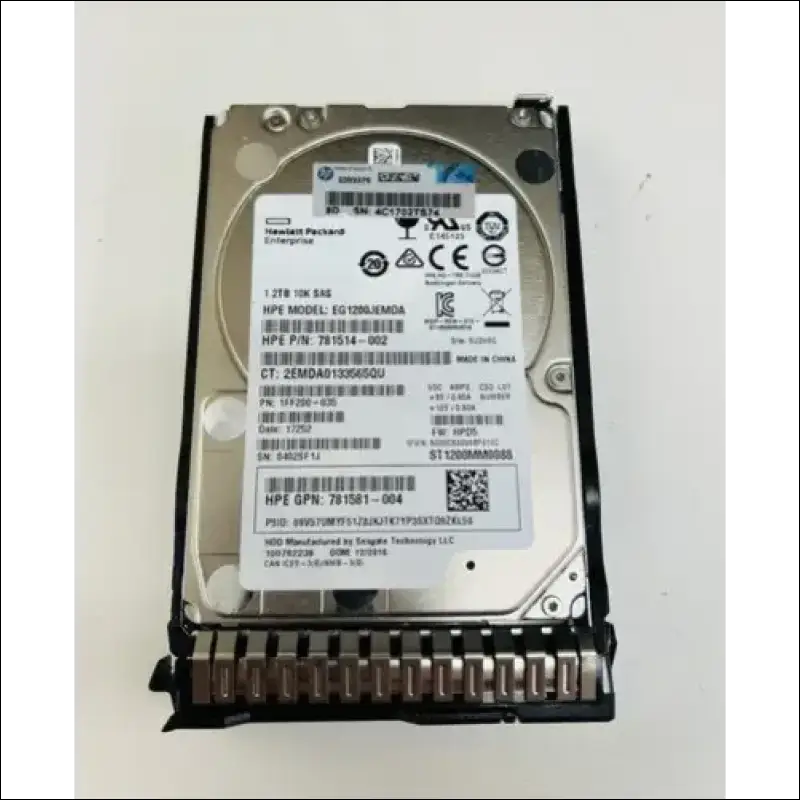 Hard Drive - HPE 1.2tb 10k SAS - EG1200JEMDA