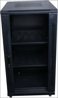 HCC 22RU 600mm Deep Free Standing Cabinet 19 Inch Server Rack Data Network Comms 18U 19” Black (RF-22R-60x60-CL)