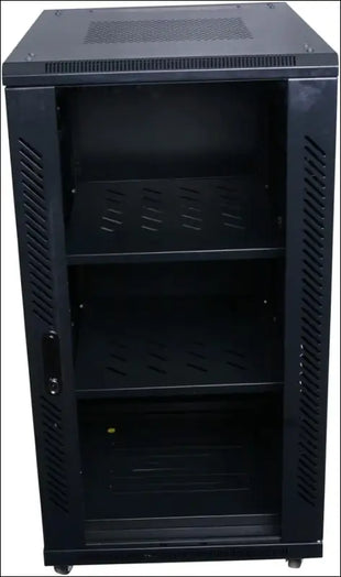 HCC 22RU 600mm Deep Free Standing Cabinet 19 Inch Server Rack Data Network Comms 18U 19”, Black (RF-22R-60x60-CL)