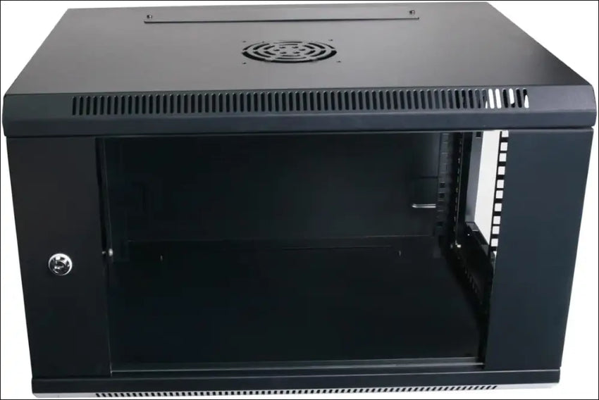 HCC 4RU 19 Inch 450mm Deep Wall Mount Cabinet Server Rack Data Network Comms 4U 19” Black (RW-4R-450)