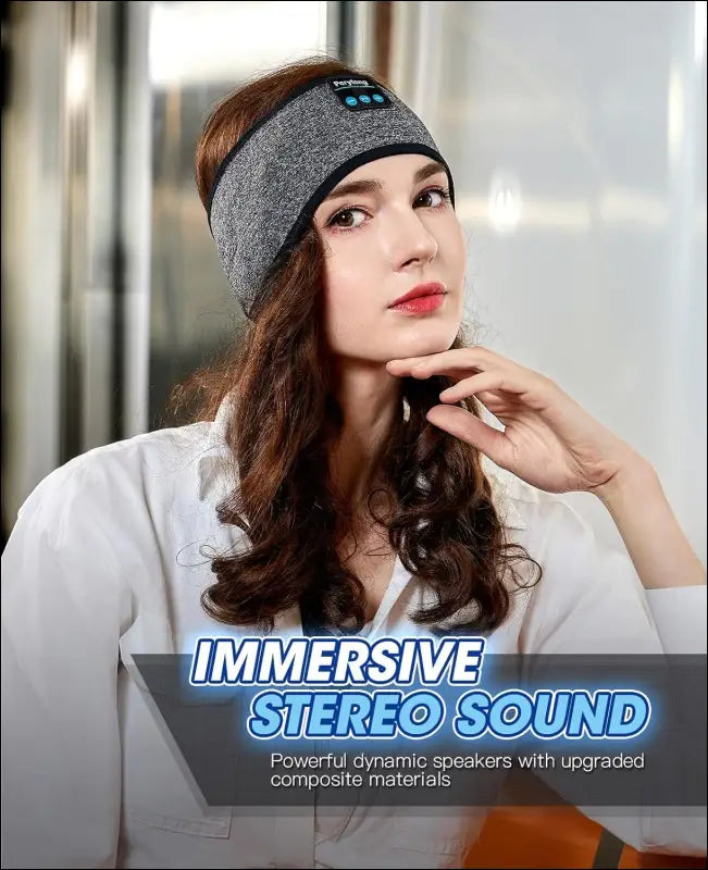 Headphones for Sleeping, Perytong Sleep Headphones Bluetooth Headband, Noise Cancelling Sleep Headband with Ultra-Thin HD Stereo Speakers Perfect for Side Sleepers, Insomnia,...