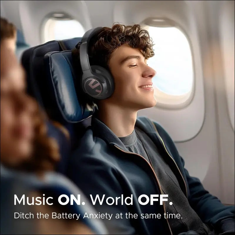 Headphones, SoundPEATS Space Over-Ear Noise Cancelling Headphones, On-Ear Wireless Earphones with 123H, Bluetooth Headphones with Deep Bass, Multipoint Connection & App...