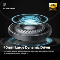 Headphones, SoundPEATS Space Over-Ear Noise Cancelling Headphones, On-Ear Wireless Earphones with 123H, Bluetooth Headphones with Deep Bass, Multipoint Connection & App...