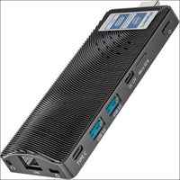 HEIGAOLAPCMini PC Stick Win 11 Pro,Celeron J4125 8GB RAM 256GB DDR4 eMMC Fanless Mini Computer,Plug and Play Dual WiFi