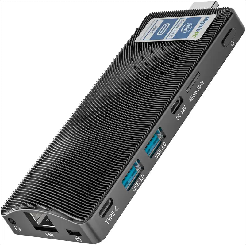 HEIGAOLAPCMini PC Stick Win 11 Pro,Celeron J4125 8GB RAM 256GB DDR4 eMMC Fanless Mini Computer,Plug and Play Dual WiFi