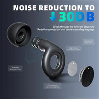 HFglobal Ear Plugs for Sleeping Noise Cancelling, Perfect-30dB Reusable Hearing Protection EarPlugs in Flexible Silicone for Sleep, Focus, Noise Sensitivity (Black, Medium)