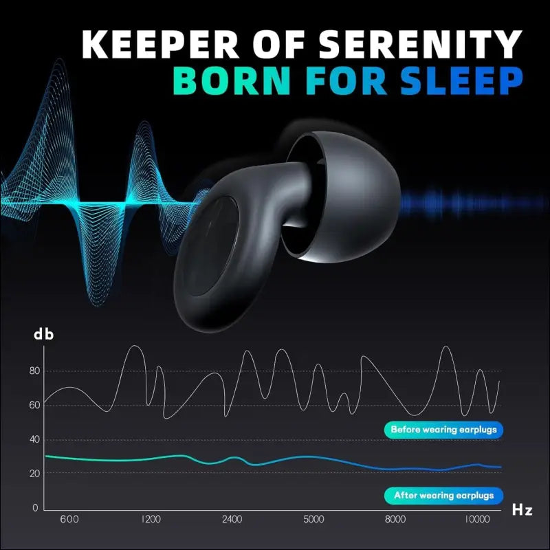 HFglobal Ear Plugs for Sleeping Noise Cancelling, Perfect-30dB Reusable Hearing Protection EarPlugs in Flexible Silicone for Sleep, Focus, Noise Sensitivity (Black, Medium)