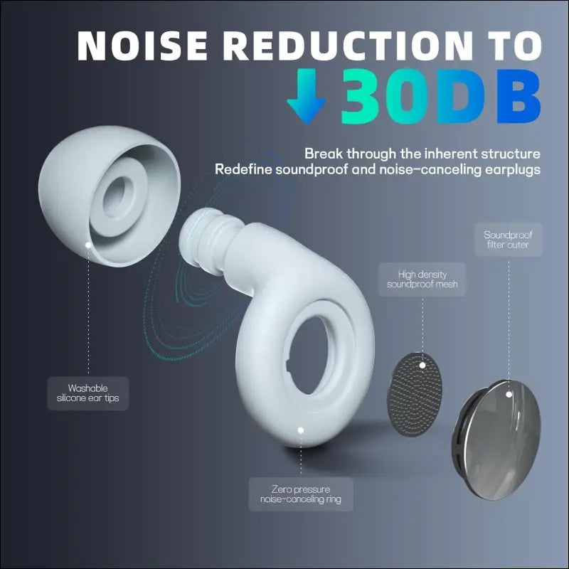 HFglobal Ear Plugs for Sleeping Noise Cancelling, Perfect-30dB Reusable Hearing Protection EarPlugs in Flexible Silicone for Sleep, Focus, Noise Sensitivity (Black, Medium)