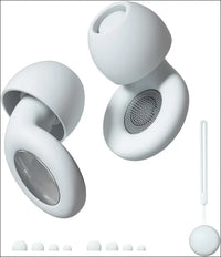 HFglobal Ear Plugs for Sleeping Noise Cancelling, Perfect-30dB Reusable Hearing Protection EarPlugs in Flexible Silicone for Sleep, Focus, Noise Sensitivity (Black, Medium)