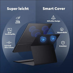 HONGO 15.6 Inch 1080P FHD Portable Monitor IPS Mobile Monitor with Two Speakers, Eye Care Extension Screen for Laptop/PC/Mac/PS5/4/Xbox - USB C Type C & HDMI with Protective Case