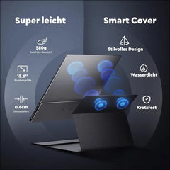 HONGO Portable Monitor, 15.6 Inch 1920 x 1080 FHD Dual Integrated Speakers Portable Monitor for PC Laptop Mac PS3/4/5/Xbox, HDR Eye-Care Smart IPS Display, Support HDMI/Type...