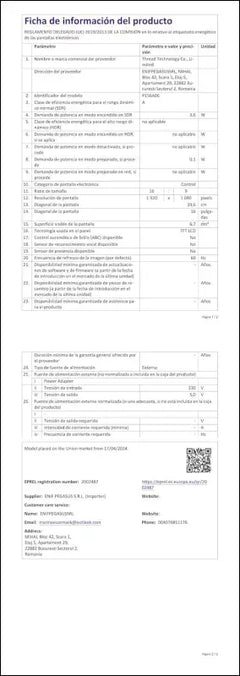 HONGO Portable Monitor, 15.6 Inch 1920 x 1080 FHD Dual Integrated Speakers Portable Monitor for PC Laptop Mac PS3/4/5/Xbox, HDR Eye-Care Smart IPS Display, Support HDMI/Type...