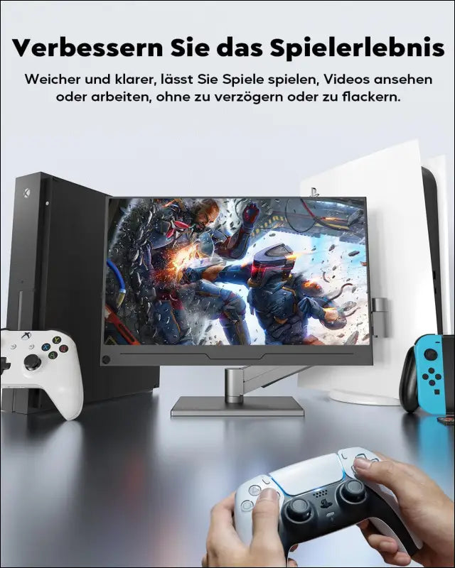 HONGO Portable Monitor 4K 15.6" 3840x2160 UHD Laptop Monitor Screen IPS 100% sRGB, Extender Display with Speakers & HDMI/USB C Port, Second Screen for...