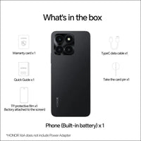 Honor X6a Dual-SIM 128GB ROM + 4GB RAM (GSM Only | No CDMA) Factory Unlocked 4G/L Smart Phone (Midnight Black) - International Version