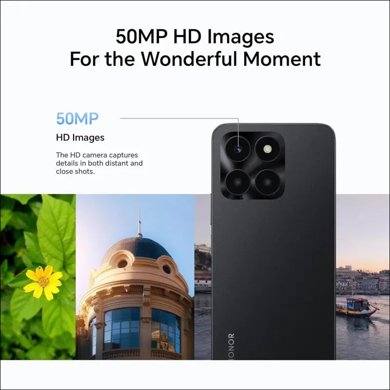 Honor X6a Dual-SIM 128GB ROM + 4GB RAM (GSM Only | No CDMA) Factory Unlocked 4G/L Smart Phone (Midnight Black) - International Version