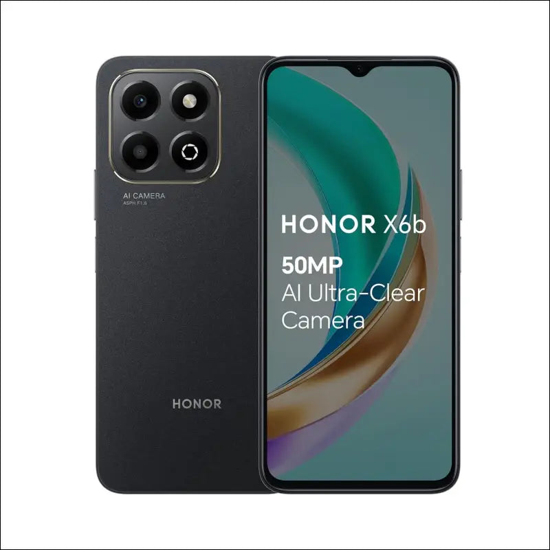 Honor X6a Dual-SIM 128GB ROM + 4GB RAM (GSM Only | No CDMA) Factory Unlocked 4G/L Smart Phone (Midnight Black) - International Version