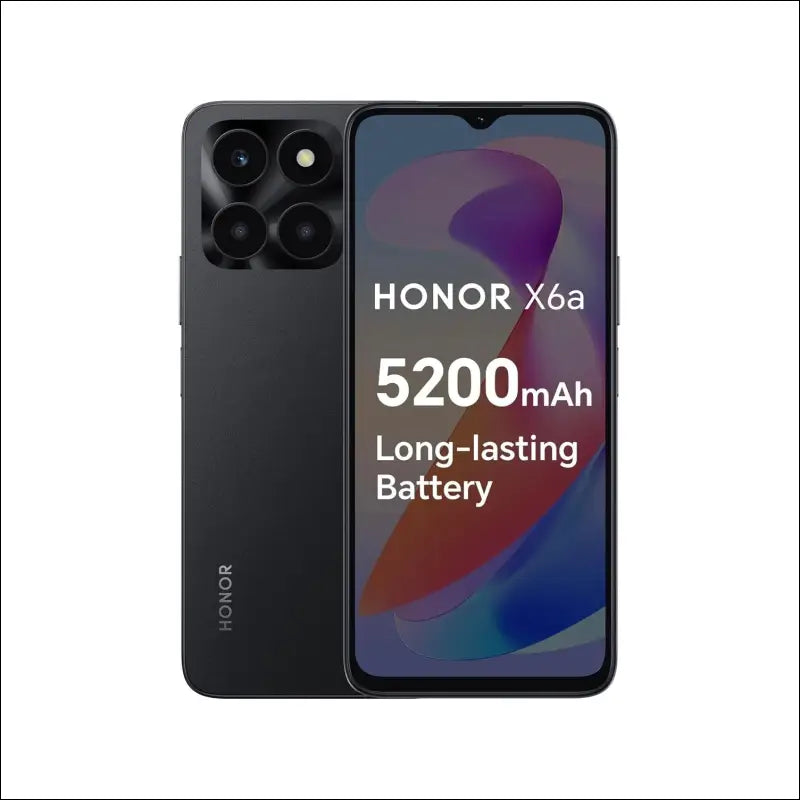 Honor X6a Dual-SIM 128GB ROM + 4GB RAM (GSM Only | No CDMA) Factory Unlocked 4G/L Smart Phone (Midnight Black) - International Version