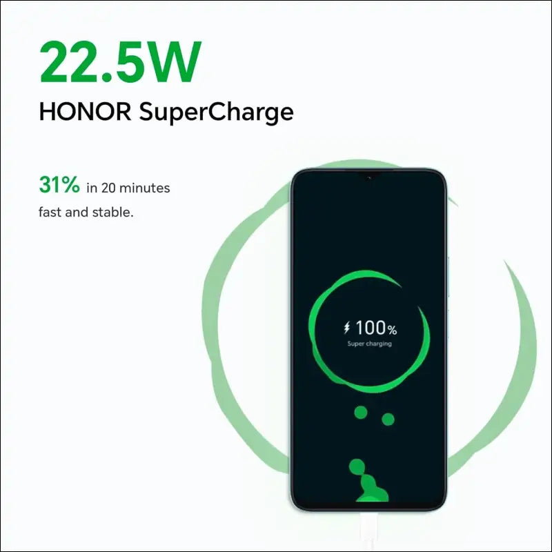 Honor X6a Dual-SIM 128GB ROM + 4GB RAM (GSM Only | No CDMA) Factory Unlocked 4G/L Smart Phone (Midnight Black) - International Version