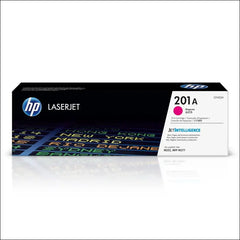 HP 201A Genuine Original Magenta LaserJet Toner Cartridge works with HP Color LaserJet Pro M252 Printer series, HP Color Laserjet Pro MFP M277 series (CF403A)