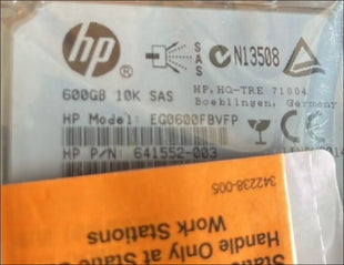 HPE EG0600FBVFP 641552-003 600GB 10K SAS - NEW - Sealed in static bag