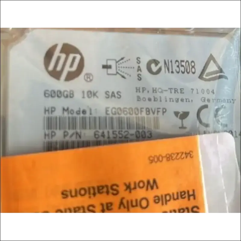 HPE EG0600FBVFP 641552-003 600GB 10K SAS - NEW - Sealed in static bag