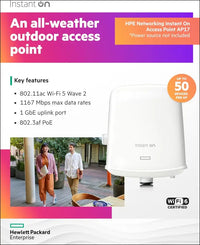 HPE Networking Instant on Access Point AP17 2X2 Wifi 5 Outdoor Wireless Access Point | Power Source Not Included | RW Rest-Of-World Model (R2X11A)