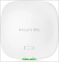 HPE Networking Instant on Access Point AP21 2X2 Wifi 6 Indoor Wireless Access Point | Single-Room, Secure, Smart Mesh Support | Power Source Included | RW Rest-Of-World Model (S1T15A)