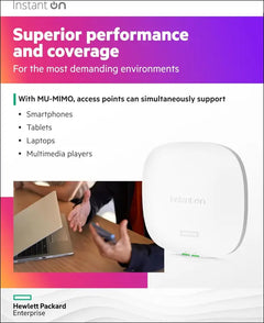HPE Networking Instant on Access Point AP25 4X4 Wifi 6 Indoor Wireless Access Point | Power Source Not Included | RW Rest-Of-World Model (R9B28A)