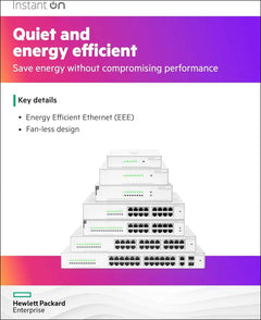 HPE Networking Instant on Switch Series 1430 24-Port Gb Unmanaged Layer 2 Ethernet Switch | 24X 1G | Fan-Less | AU Cord (R8R49A#ABG)