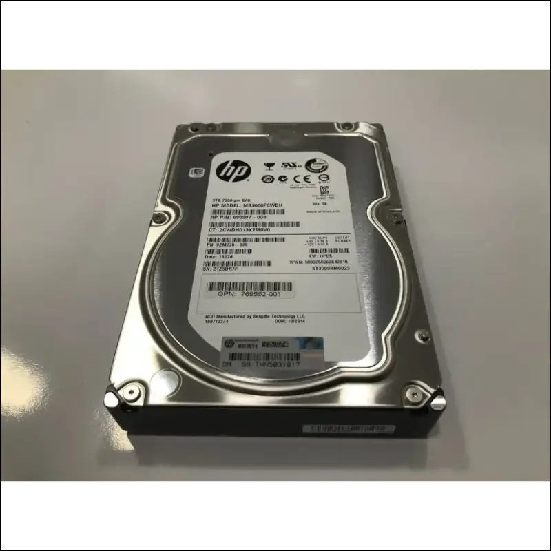HPE Seagate 3TB 7.2K 6Gb/s SAS 3.5" Enterprise Hard Drive ST3000NM0023 !New!