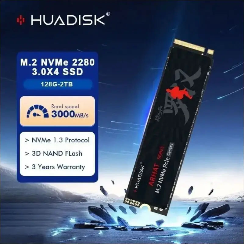 HUADISK M2 NVME 128GB 256GB 512GB 1TB SSD Internal Hard Disk 2280 PCIe3.0